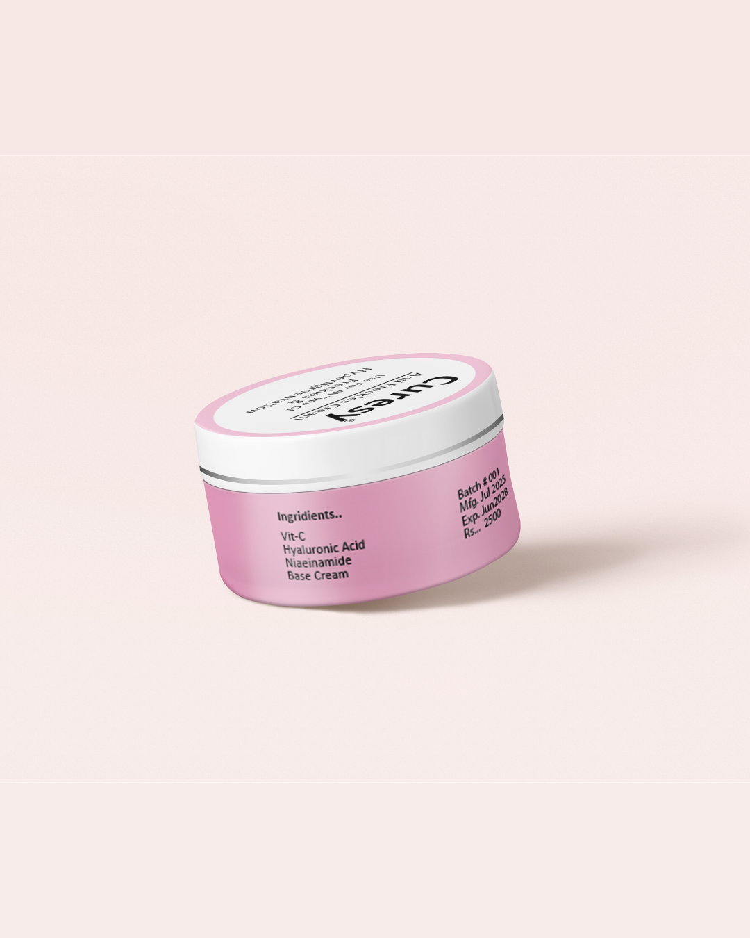 Curesy Anti Freckles Cream | Vitamin C + Niacinamide + Hyaluronic Acid Cream for Freckles, Dark Spots & Hyperpigmentation