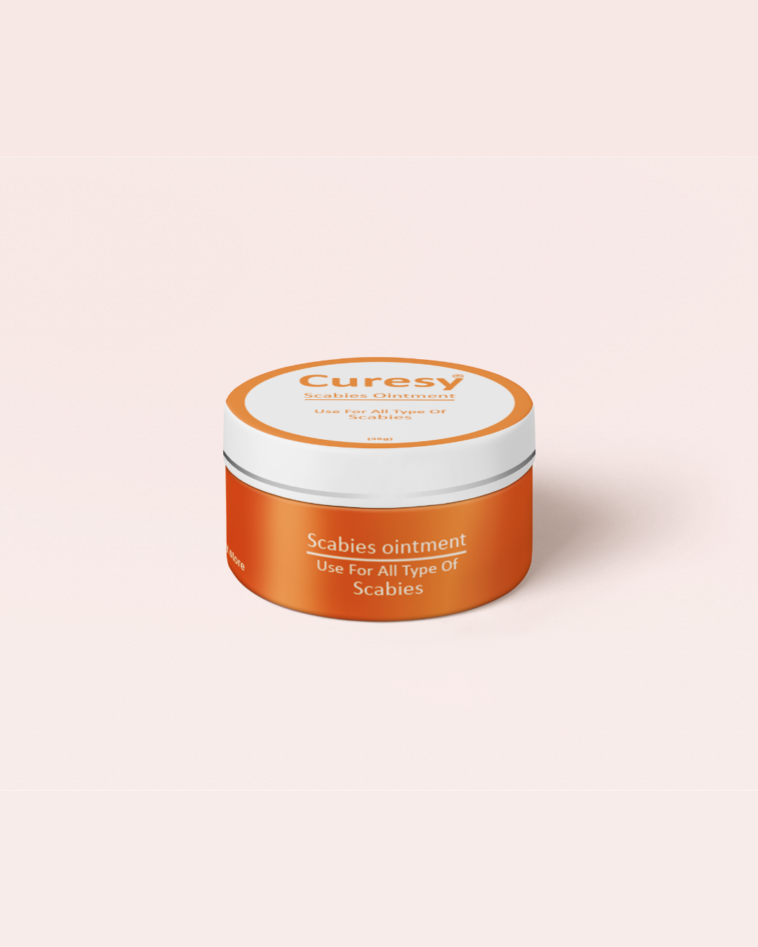 Curesy Scabies Ointment | Dermatologist-Formulated Sulfur + Zinc Oxide + Boric Acid Ointment for Scabies Care & Itching Relief